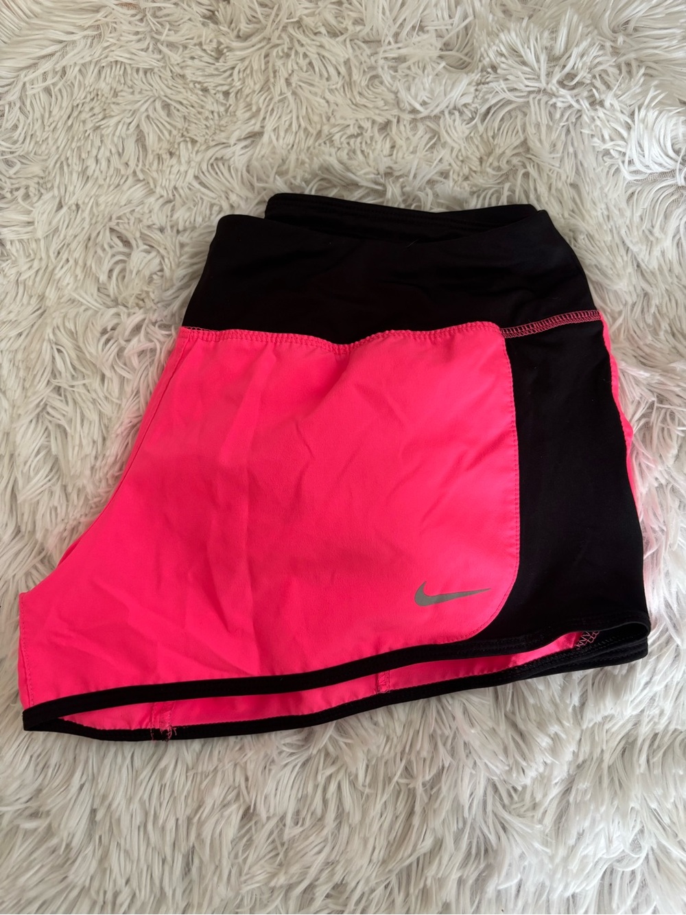 Nike Women’s Hot Pink and Black Athletic Shorts